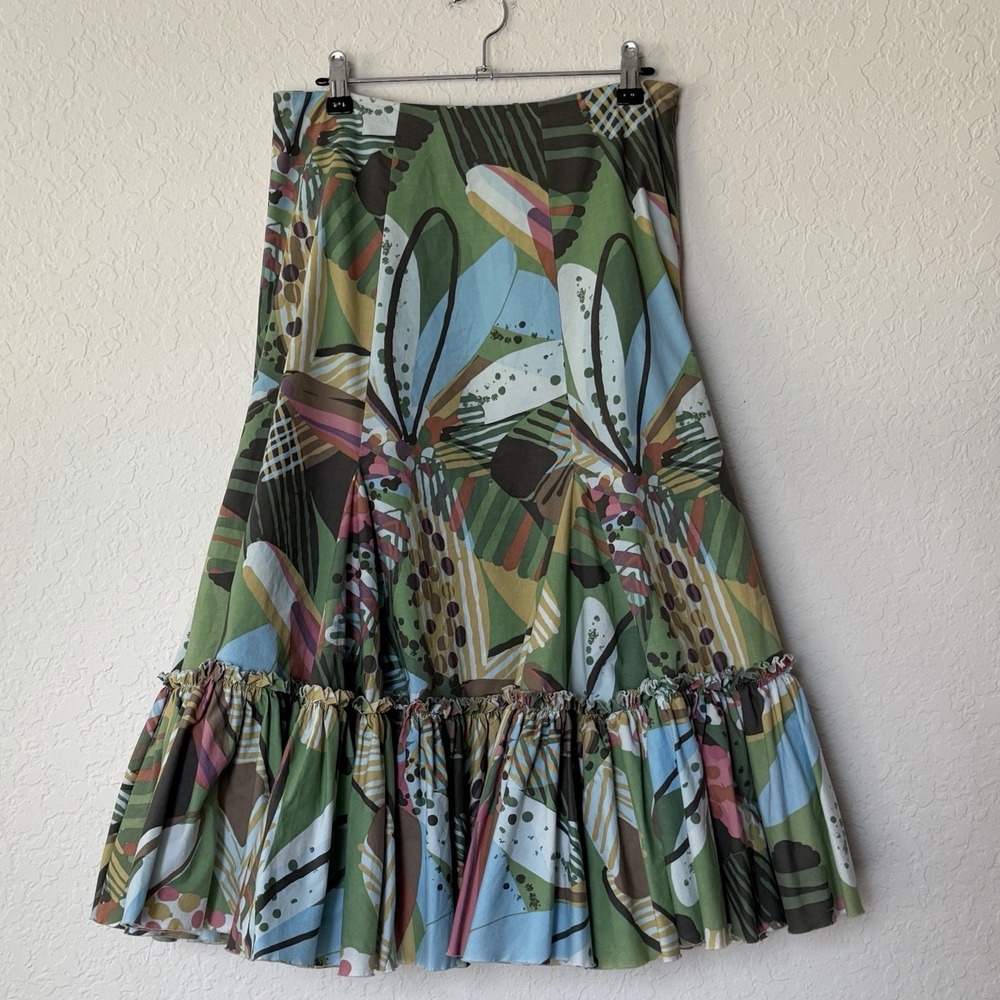 Anthropologie Fei Vintage Anthro Midi Skirt Size 2 Y2K 90s
